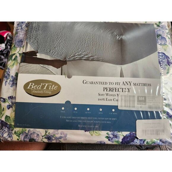 KingSize BED TITE Soft  Woven Micro Fibers 100% Easy Care Polyester - Picture 1 of 2